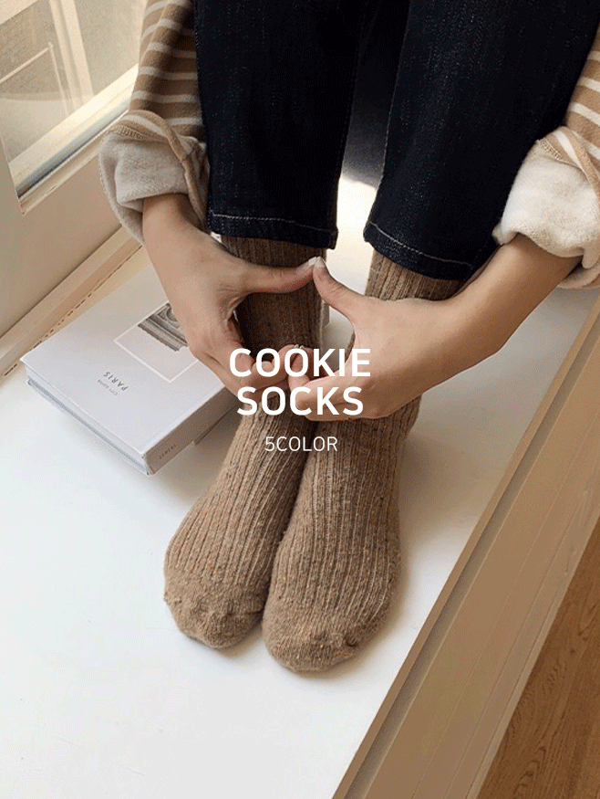 [3천장돌파]Cookie warm socks (Wool) - 5 color