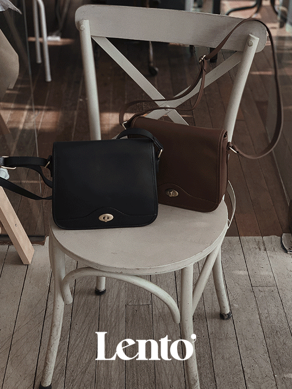 [프리오더 10%할인] #LENTO. Mond Vintage leather bag (소가죽) - 2 color (무료배송, 제작기간 3주소요)